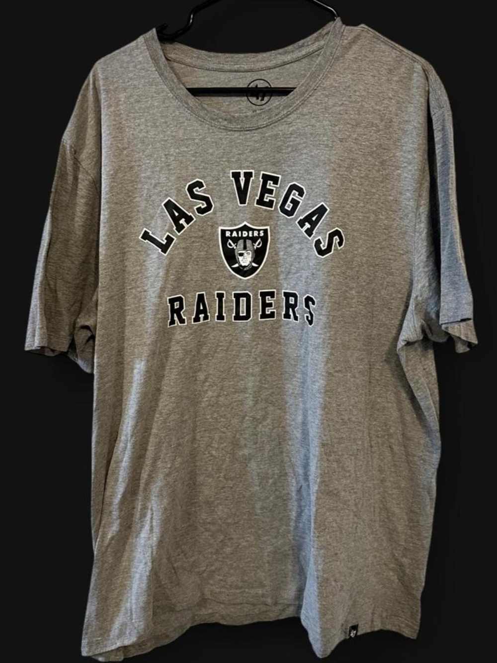 '47 Brand Las Vegas Raiders Gray Graphic Tee